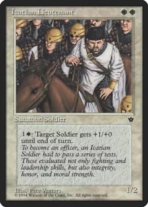MTG Icatian Lieutenant LP Alliances ALL English reserved list Magic card - Picture 1 of 3