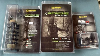 Novos produtos de tiro com arco acessórios de caça estabilizador estilingue descanso lote de 3 NOVO - Imagem 1 de 4