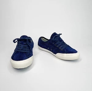 SeaVees Womens 6 Monterey Sneaker Navy Crinkled Satin Casual Shoes - Picture 1 of 11