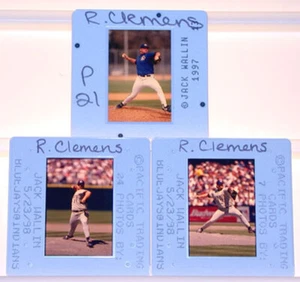 Lote #5 negativo de 3 diapositivas Roger Clemens 1997-98 MLB Toronto Blue Jays de J. Wallin - Imagen 1 de 1