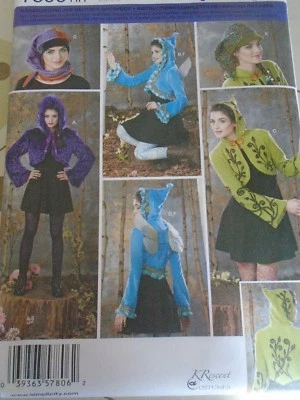 7806 PATRON SIMPLICITY COSTUME VESTES CHAPEAUX AILES PETITS LUTIN DU 34 a 50 - Photo 1/2