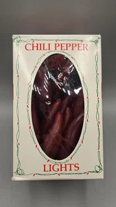 NEW Vintage Chili Peppers String Light Set by Casa Noel Corrales, N.M. Works! - Picture 1 of 5