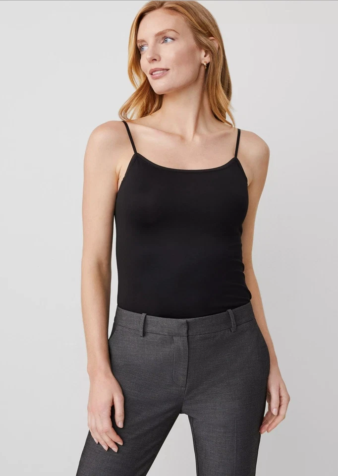 Novo com etiquetas! Blusa Cami Worthstyle Preta com Alça de Espaguete Tamanho Grande! - Imagem 1 de 4