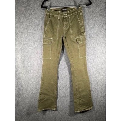True Religion  Women's Size 24 Cargo Pants Olive Green Bootcut Y2K STREETWEAR - Image 1 of 4
