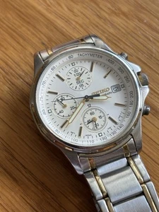 Seiko Chronograph Vintage Gents Watch 7T92-0BA0 - Picture 1 of 10