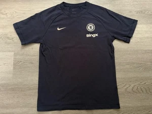 Camiseta Chelsea FC Nike/Bingx Para Hombres Azul Marino Algodón Edición Jugador - Talla Mediana - Imagen 1 de 8