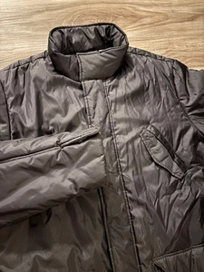 Lotto Italian Sport Design Puffer Long Jacket Zip & Snap Ski Snow Men's XL Black - Picture 1 of 11
