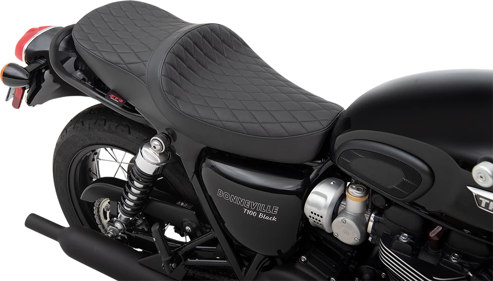 Asiento bajo TR Z1R 0810-2226 - diamante - negro 01-16 Triumph Bonneville T100 Foto 1 de 1