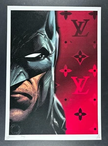 DEATH NYC 45x32cm Ltd Ed Signed Graffiti Pop Art Print, COA Bayman LV red - Picture 1 of 2