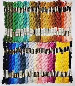 50 DMC #3 Perle Pearl Embroidery Floss Lot of 50 Different Colors B - Picture 1 of 5