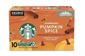 Starbucks Coffee K-Cup Keurig Pods, Pumpkin Spice Limited Edition 1 Box -10 Pods - Bild 1 von 6