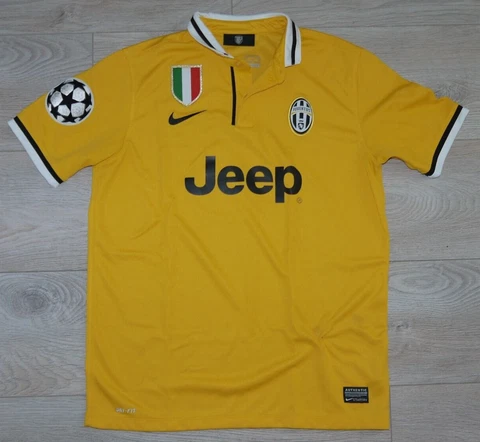 Football shirt soccer FC Juventus Away  Nike jersey Italy Yellow Youth XL Cover