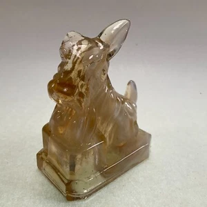 Boyd Art Glass JB the Scottie Dog  "Cider Slag" - Picture 1 of 6