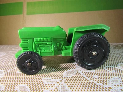 973X Vintage 1970 Vinile Linea 3 Germania Grande Trattore Verde Gomma 1:24 - Immagine 1 di 4