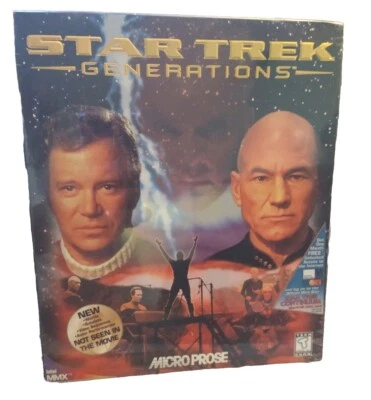 Vintage Star Trek Generations (PC CD-ROM, 1997, MicroProse) New In Box Sealed - Image 1 of 4