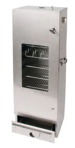 SMOKI Affumicatore 120x39x33cm in Lamiera di Acciaio Alluminata con Visiera - Foto 1 di 2