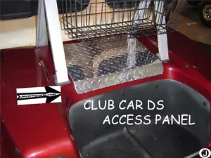 Club Car DS Golf Cart Polished Aluminum Diamond Plate Access Panel cover - Picture 1 of 6