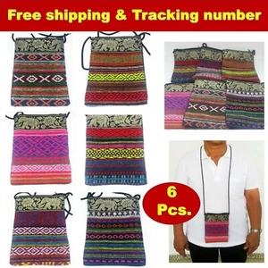 6x Crossbody Bag Purse Mobile Cell phone Shoulder Strap Bags Travel Cute Set - Picture 1 of 12