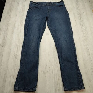 Volcom Men's Solver Modern Straight Blue Jeans Size 36 Relaxed Fit Casual Wear - Picture 1 of 10