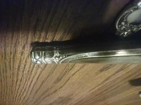 Sterling Silver Knife Handled  3 3/4 Long Cover