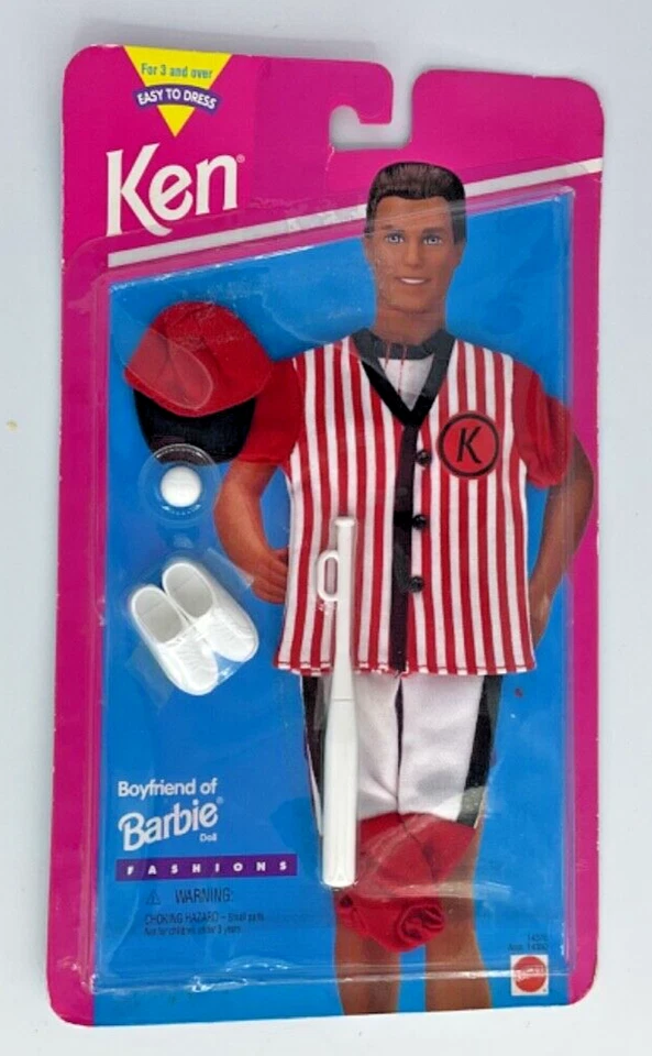 1995 MATTEL KEN-Boyfriend of Barbie-Baseball Uniform New in Package - Image 1 of 4