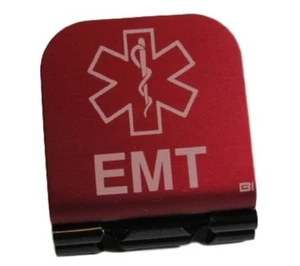 EMT With Medical Caduceus Laser Etched Aluminum Hat Clip Brim-it - Picture 1 of 9
