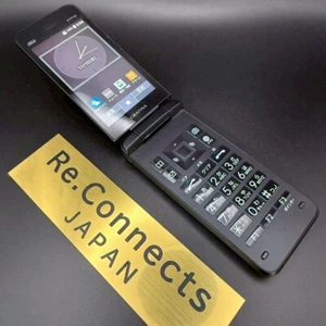 KYOCERA KYF42 BLACK GRATINA 4G WIFI KEITAI ANDROID FLIP PHONE UNLOCKED JAPAN - Picture 1 of 22