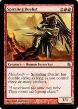 WOTC MtG Mirrodin Besieged Spiraling Duelist (U) (x4) NM