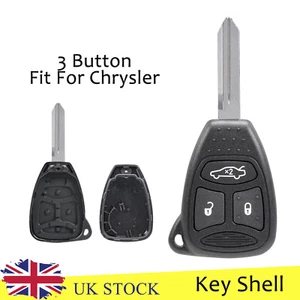 Remote Key Case 3 Button Blade CY24 For Chrysler 200 PT Cruiser Aspen Jeep Dodge - Picture 1 of 6