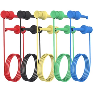 5 Pcs Test Leads Electrical Testing Kit Automotive Cable Grabbers - Picture 1 of 12