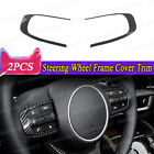 2pcs Carbon Fiber ABS Steering Wheel Frame Cover Trim For Kia Sportage 2022-2024