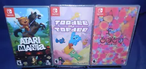 Switch NUEVO; Atari Mania, Toodee y Topdee, Pixel Junk Eden 2, funcionamiento limitado - Imagen 1 de 8