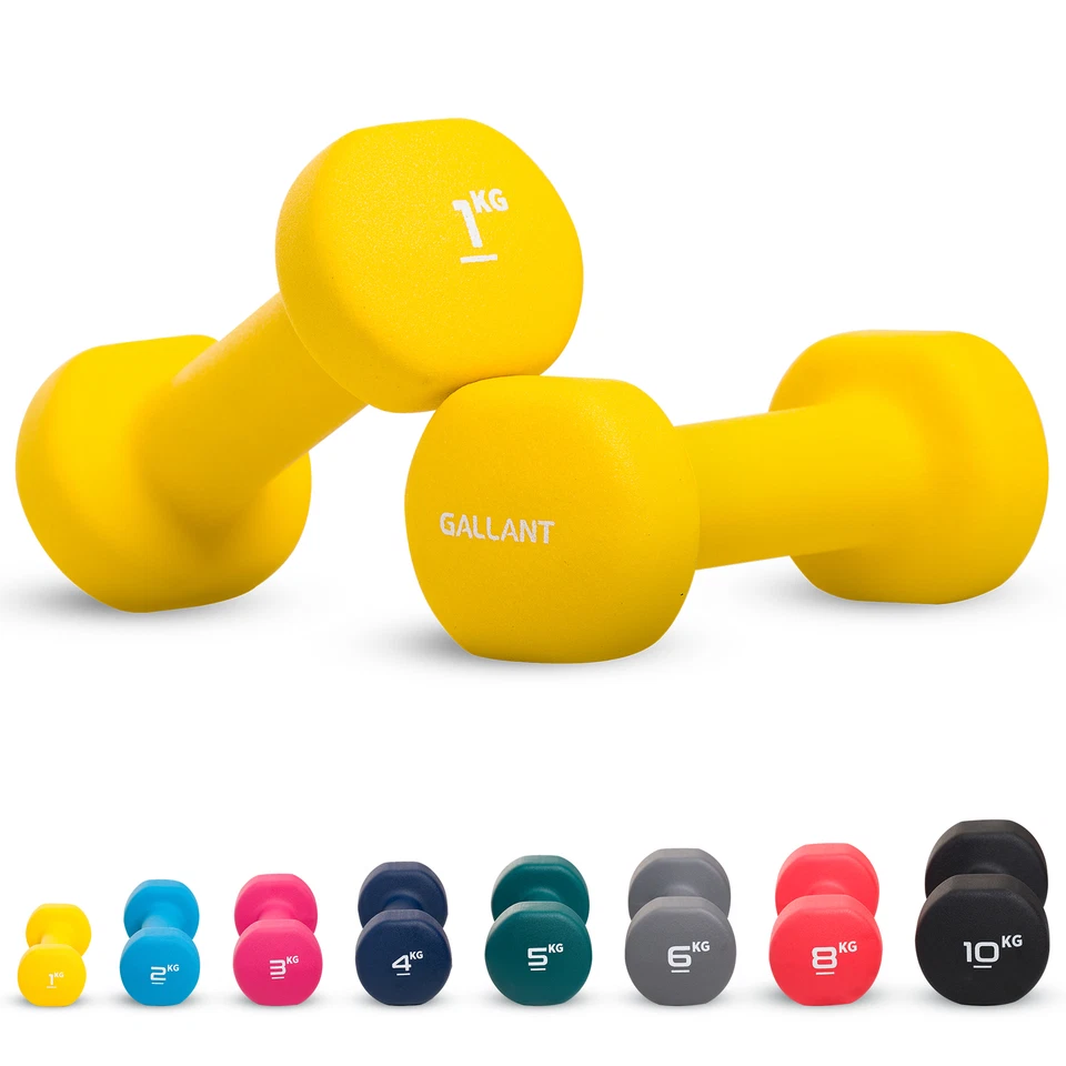 Neoprene Dumbbells Weights Pair Exercise Iron Hand Set Home Gym Fitness Aerobic - Image 1 of 1