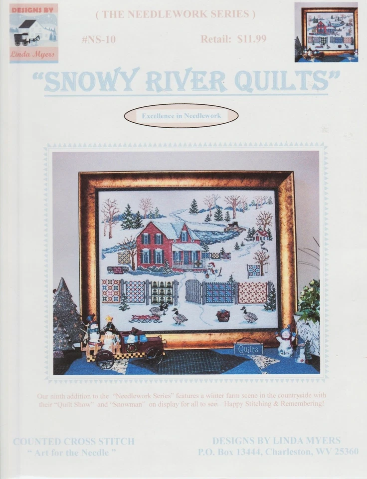 Snowy River Quilts by Linda Myers cross stitch pattern - Image 1 of 1