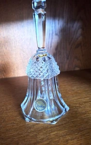 Vintage 21% Lead Crystal Goebel 7 Inch Bell Etched w Goebel 1983 - Picture 1 of 3