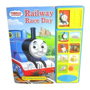 Thomas and Friends RAILWAY RACE DAY Lift-a-Flap Sound Book 2017 Locomotives - Picture 1 of 5