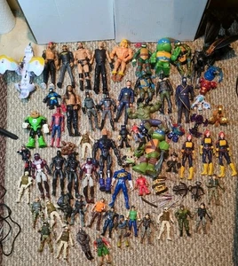 Lote de figuras de acción G I Joes TMNT Marvel WWE Bakugan Batman Fortnite Star Wars - Imagen 1 de 15