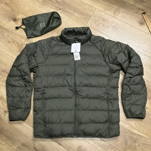 UNIQLO Ultra Light Down Jacket Quilted XL (USA Large) Green Packable NWT Mens - Picture 1 of 6