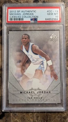 2012 SP Authentic Canvas Collection Michael Jordan #CC-13 PSA 10 - Image 1 of 2