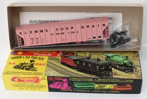 Roundhouse 3530 HO 50' FMC Covered Hopper KIt Klemme Co-op Iowa 2031 Pink READ - Picture 1 of 3