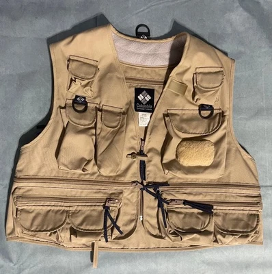 Chaleco de pesca táctico vintage Columbia Sportswear XL para hombre Foto 1 de 3