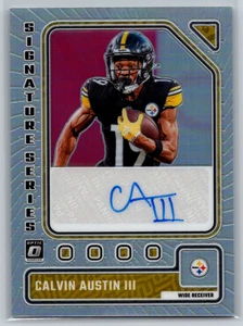 Calvin Austin III 2023 Panini Donruss Optic Signature Series Auto SS-CA Steelers - Picture 1 of 2