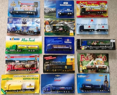 Werbetrucks Minitrucks Sammeltrucks Biertrucks Konvolut ca. 59 Stück in OVP #121 - Bild 1 von 4