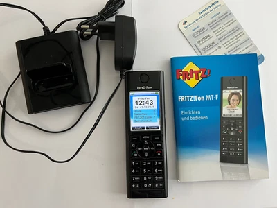 AVM FRITZ!Fon MT-F DECT Schnurloses Telefon - Schwarz (20002446) - Bild 1 von 4