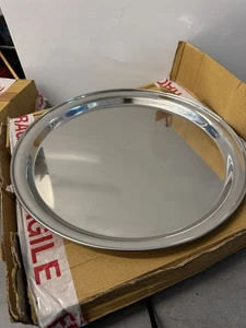 round tray 14 inch stainless steel - Picture 1 of 3
