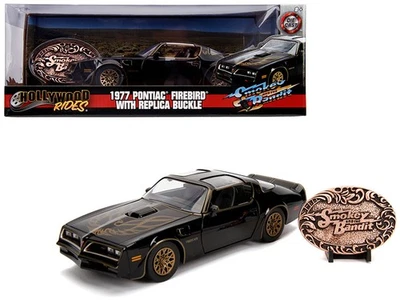 1977 Pontiac Firebird Trans Am Diecast Model Car Black Smokey and the Bandit ... - Image 1 of 2