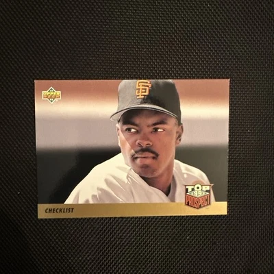 1993 Upper Deck #421 Top Prospect Checklist baseball card Calvin Murray - Image 1 of 4