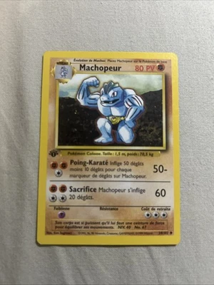 Carte Pokémon : Machopeur 34/102 Edition 1 Set de Base Wizards Française - Photo 1/4
