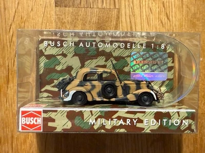 Top: Busch 41563 Mercedes 170 V Stabsfahrzeug Military Edition Automodell 1:87! - Bild 1 von 4