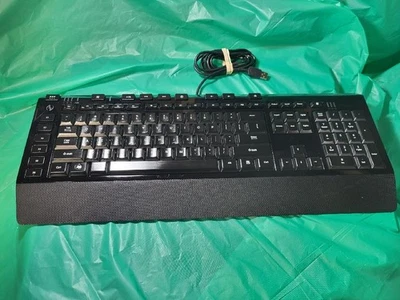 Microsoft Sidewinder X4 1421 USB Wired Gaming Keyboard KU-0951 Blk X821562-001 - Image 1 of 4
